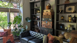 A Sitting Room for a World Traveler 