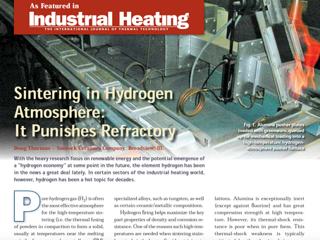 Sintering in Hydrogen Atmosphere