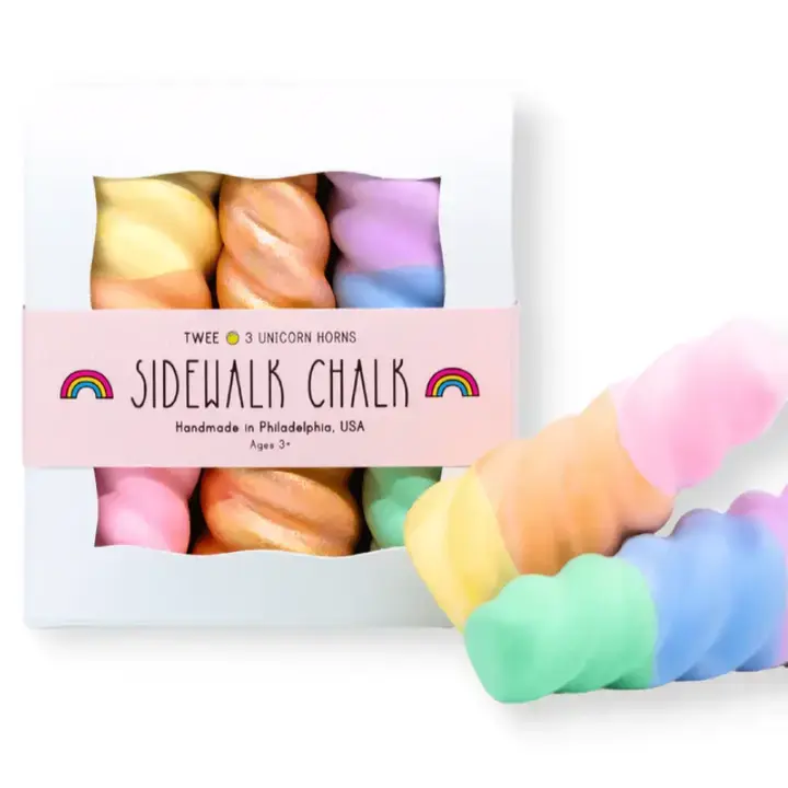 Rainbow Unicorn Horn| Handmade Sidewalk Chalk