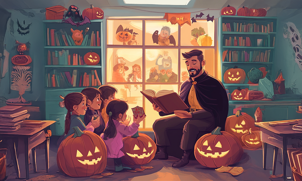 Vallverd Story Telling and Halloween Craft