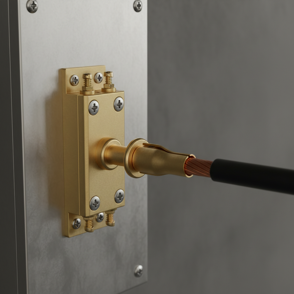 Brass electrical fitting