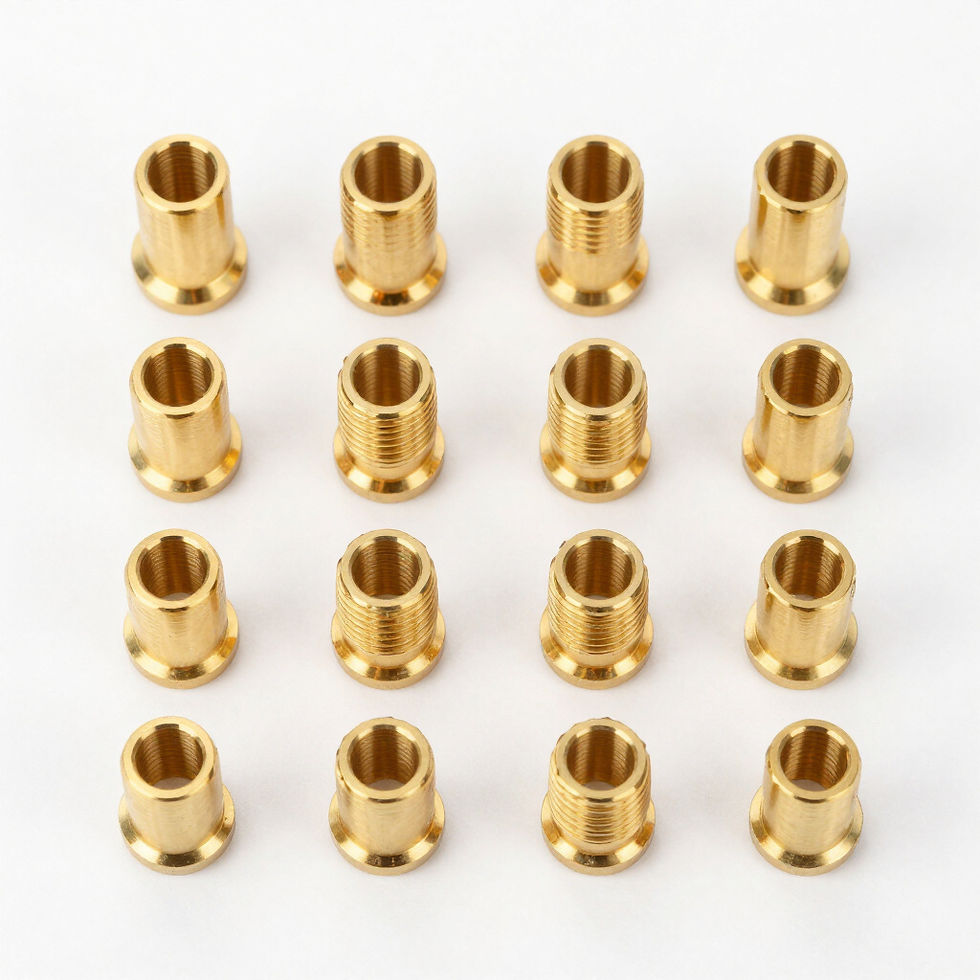 Brass threaded inserts 