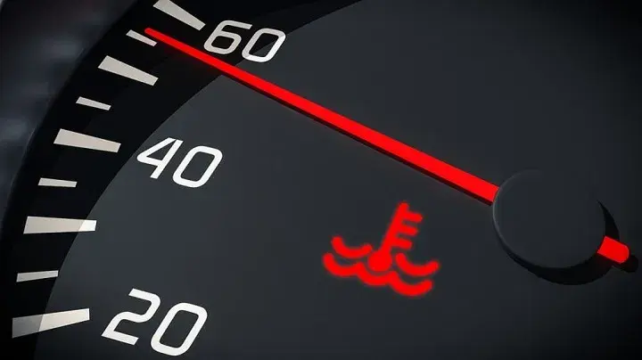 Dashboard symbol Coolant Temperature, guiding Indian luxury car owners on common vehicle alerts.