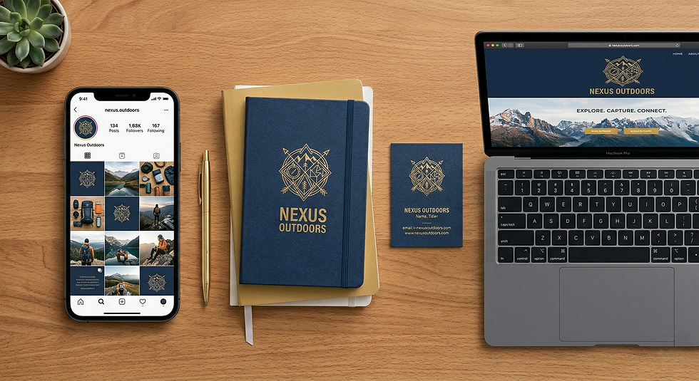 Consistent brand identity across digital and physical platforms.