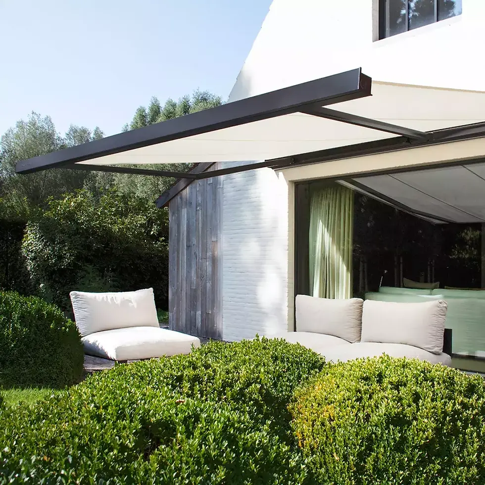 Zonwering knikarmscherm Albo Milsbeek