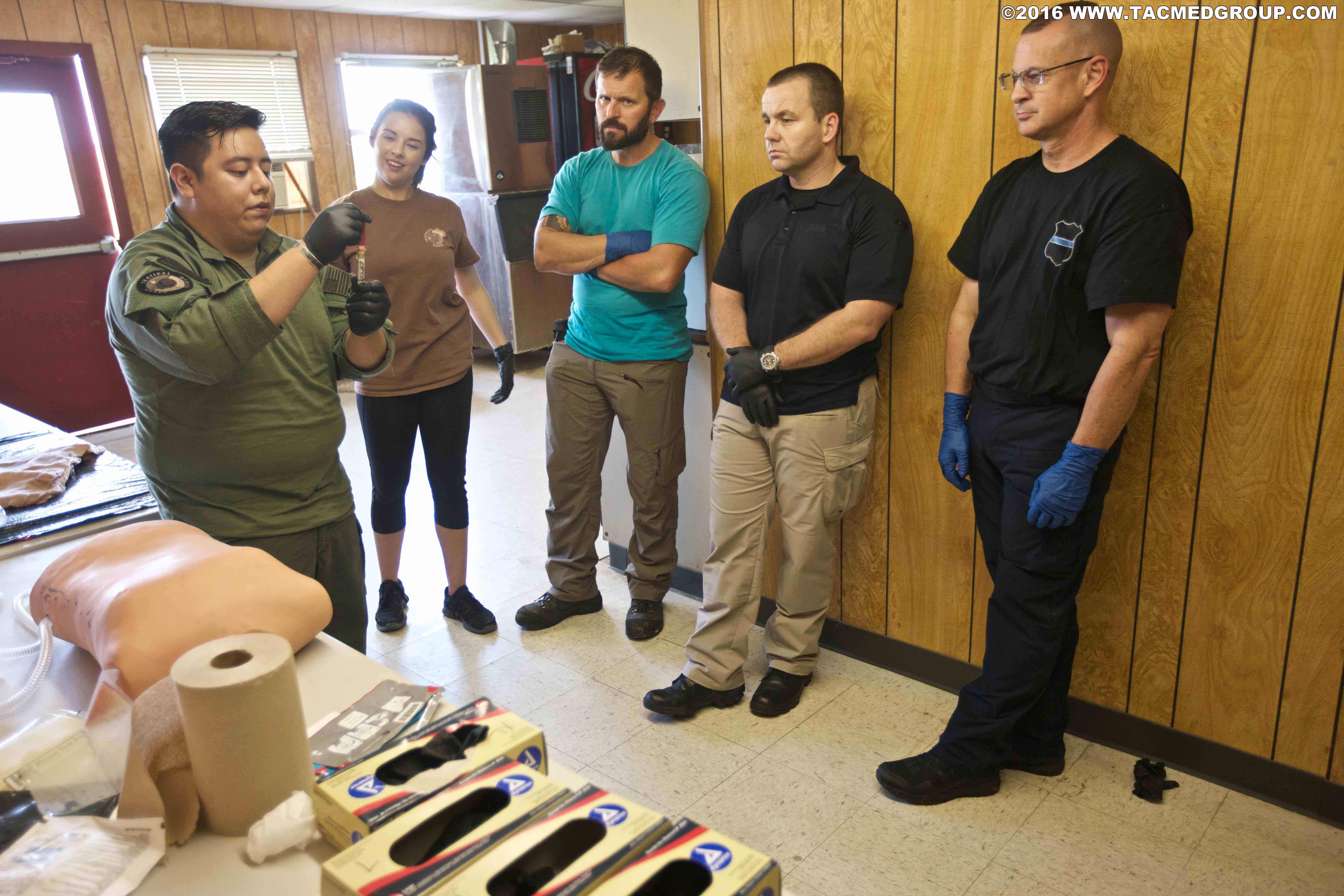 Instructor goes over Needle Decom