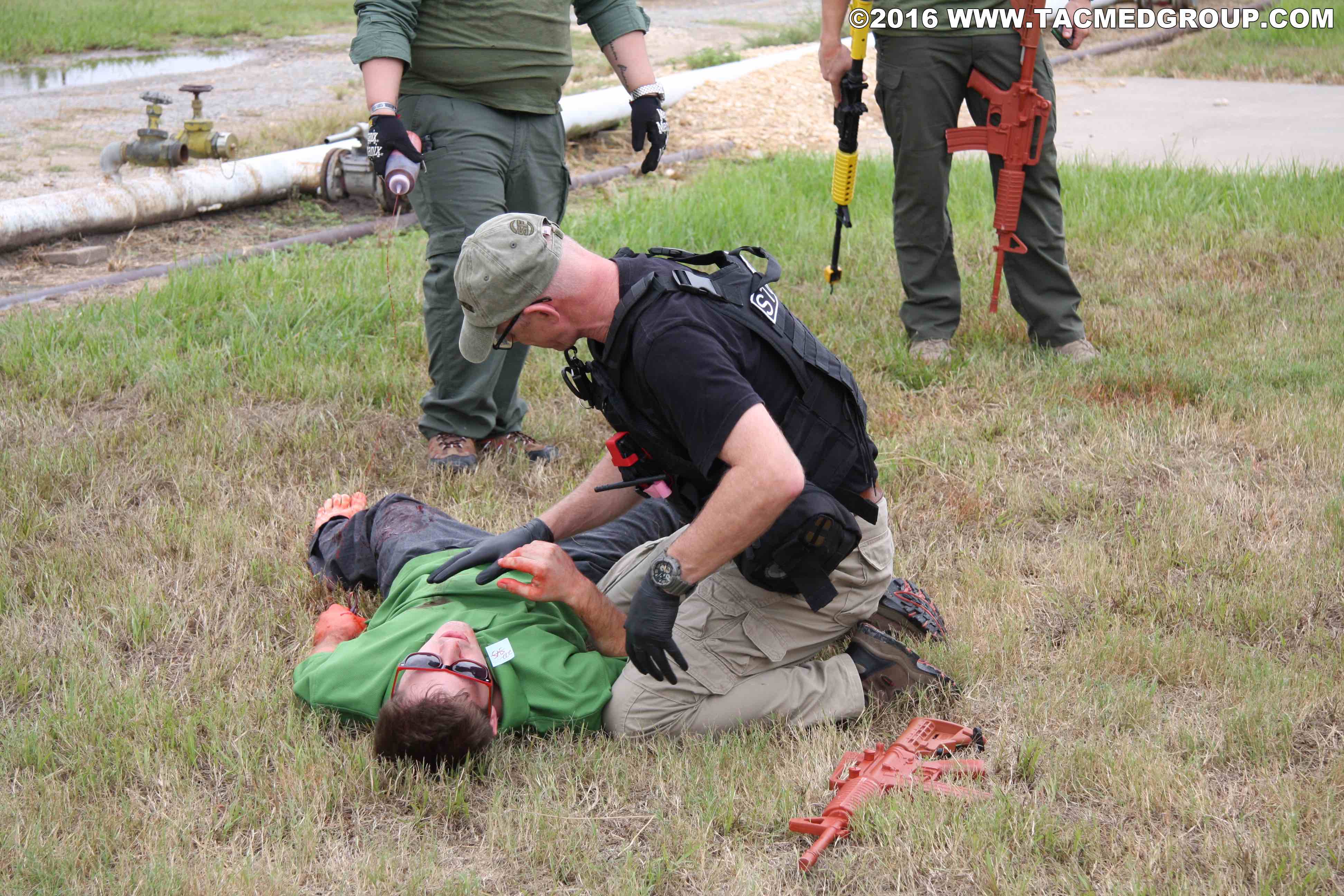 TCCC student assess victim