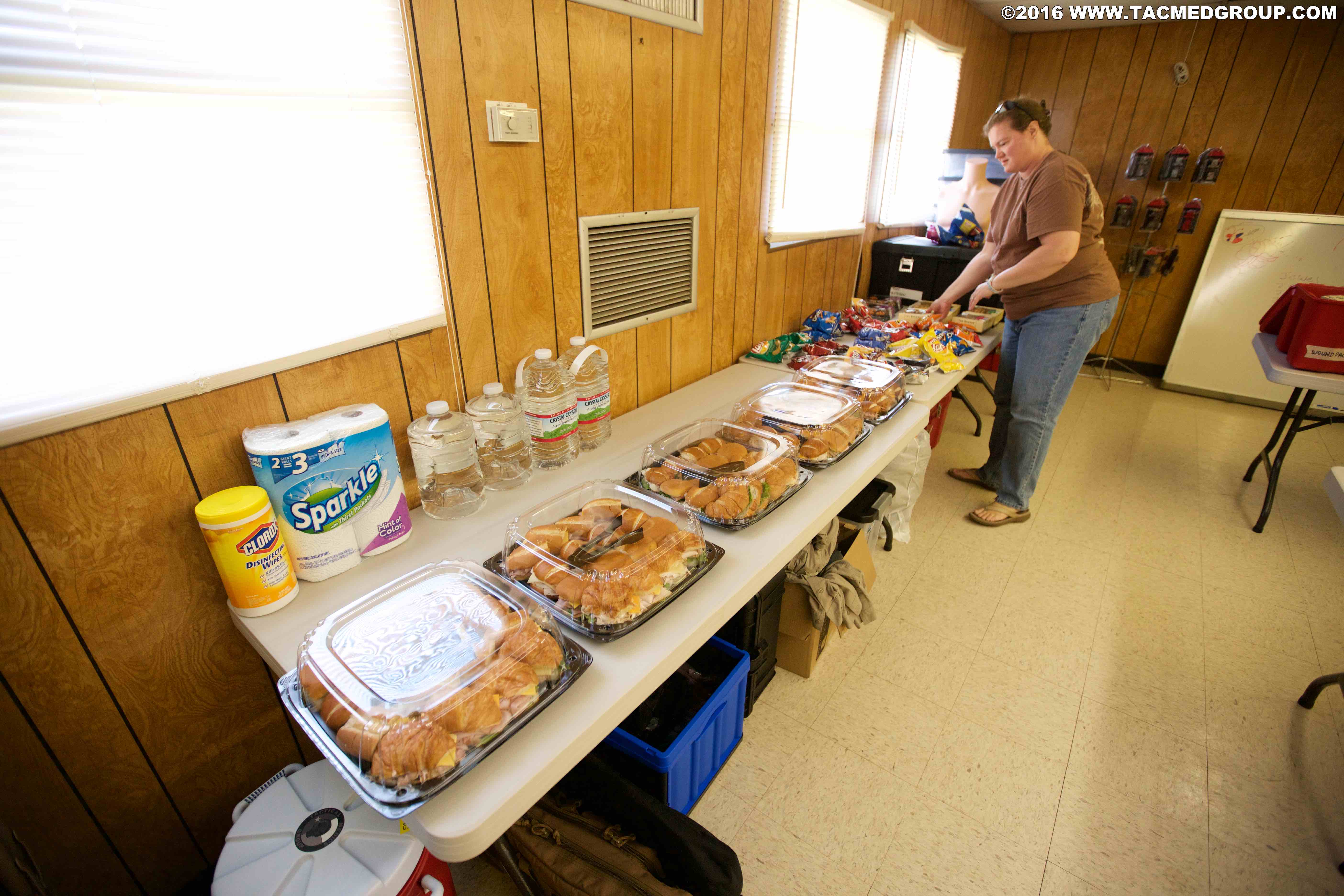 Lunch being prepared