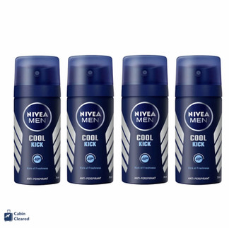 Men's travel deodorant set Nivea Men Cool Kick anti-perspirant 35ml travel size multipack for carry on luggage
