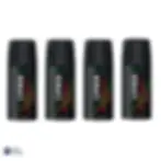 Four Lynx Africa Body Spray 35ml travel-size deodorants in a cabin-approved multipack
