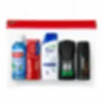 Men's Lynx travel toiletries kit with body spray shower gel toothpaste mouthwash and shampoo in a clear bag