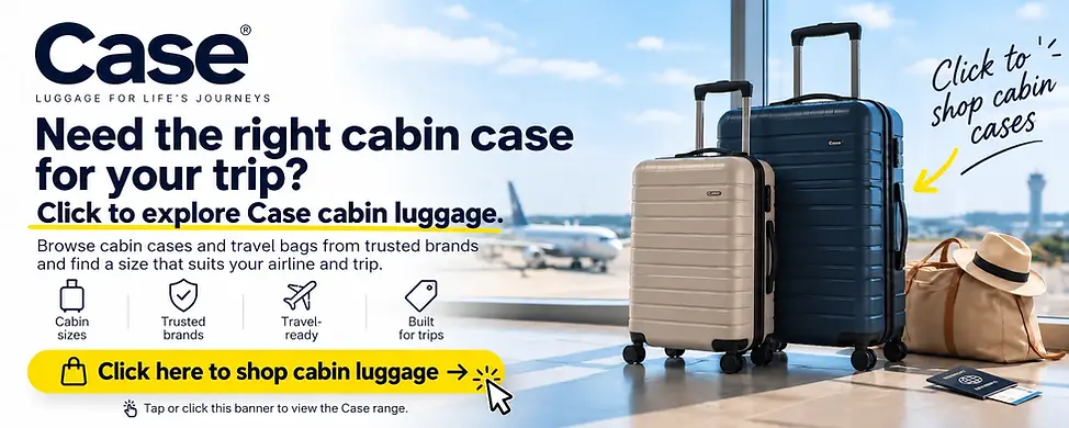 Premium cabin luggage for air travel