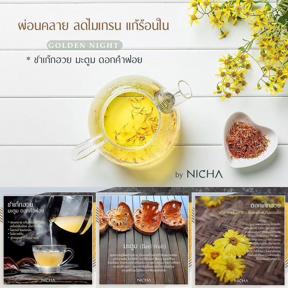 Thumbnail: Traditional Herbal Flower Tea Set ชาดอกไม้สมุนไพรไทยรวมรส