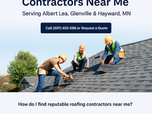 Top-Rated Roofing Contractors Near Me | Serving Albert Lea, Glenville & Hayward, MN