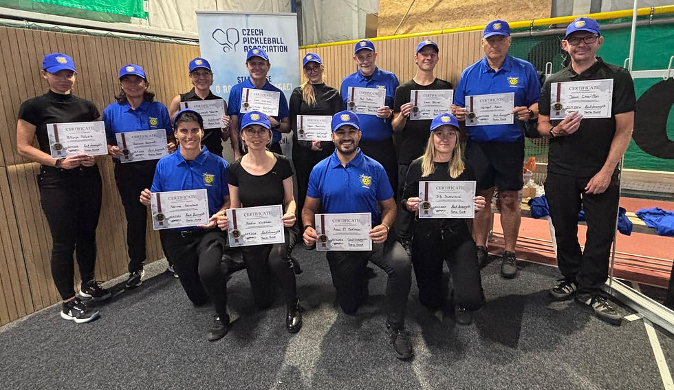 Pickleball Olomouc má rozhodčí EPF Level 1