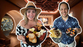 Epcot's NEW Lounge INSIDE Spaceship Earth! Geo-82 Review