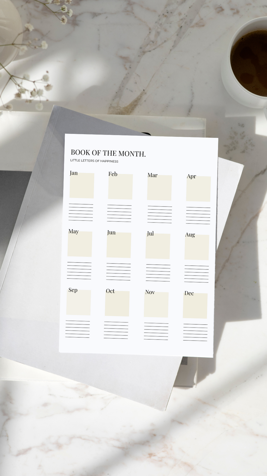 Printable A5 Book Reading Logs