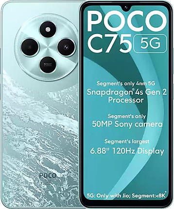 POCO C75 5G (4 GB RAM 128 GB STORAGE) | R.R.Mobiles