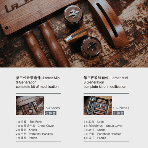 No timer)Stainless Steel & Wood Modification kit for Mini | wowa