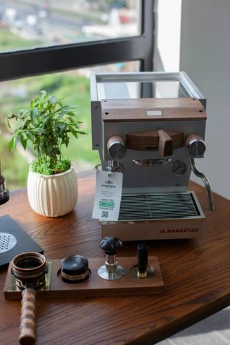 Stainless Steel & Wood set for La Marzocco Linea Micra 9-piece | wowa