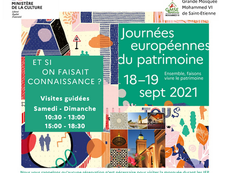 Les Journées Européennes du Patrimoine #JEP2021