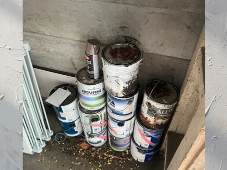 Queen Anne Paint Pickup: Clearing Years-Old Cans Out of Storage