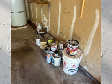 Magnolia Garage Cleanout: Clearing a Full Wall of Leftover Paint