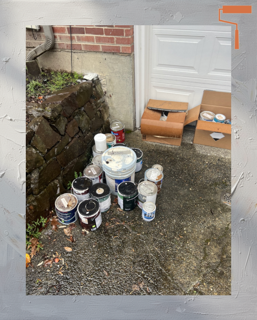 Paint picked up for recycling in West Seattle.