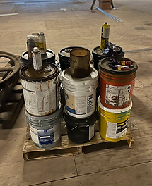 Seattle business responsibly recycling leftover commercial paint.