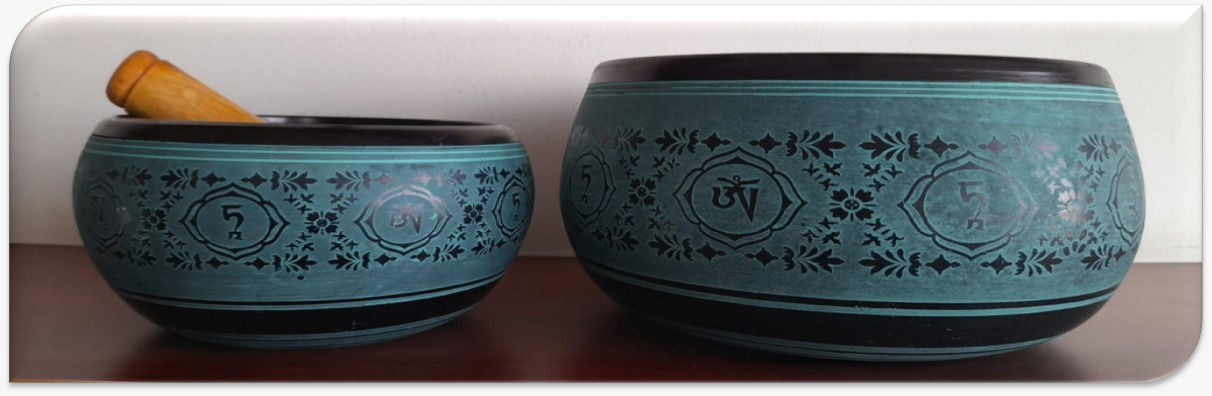 CUENCOS TIBETANOS  ALUMINIO MANTRAS