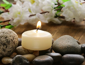 Relaxing Spa with Candle