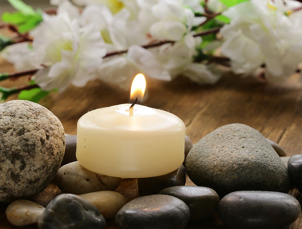 Relaxing Spa With Candle