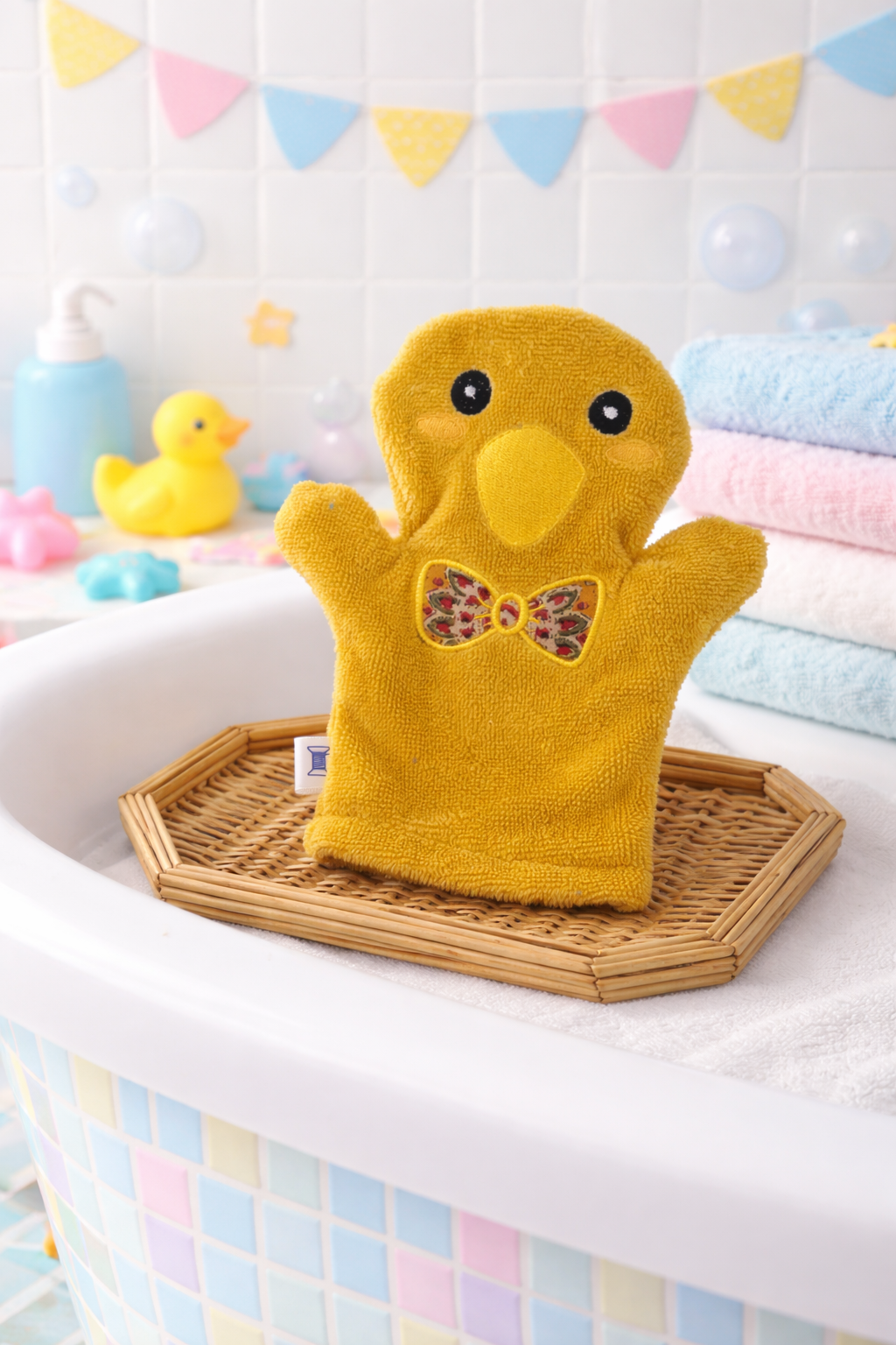 Patron PDF Marionnette – Gant de toilette Canard et Caneton version SVG