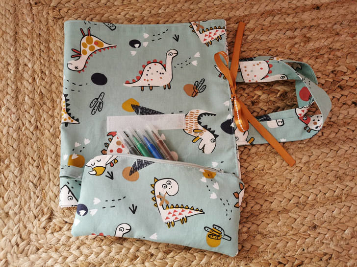Miniature : cahier lavable a colorier trousse