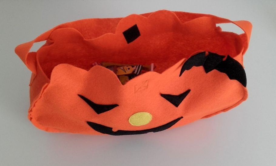 Miniature : Patron PDF Sac à bonbons Citrouille pour Halloween