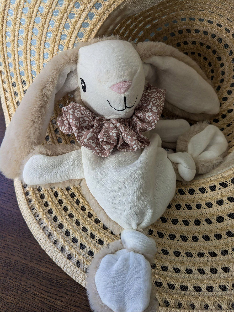 Miniature : doudou lapin peluche