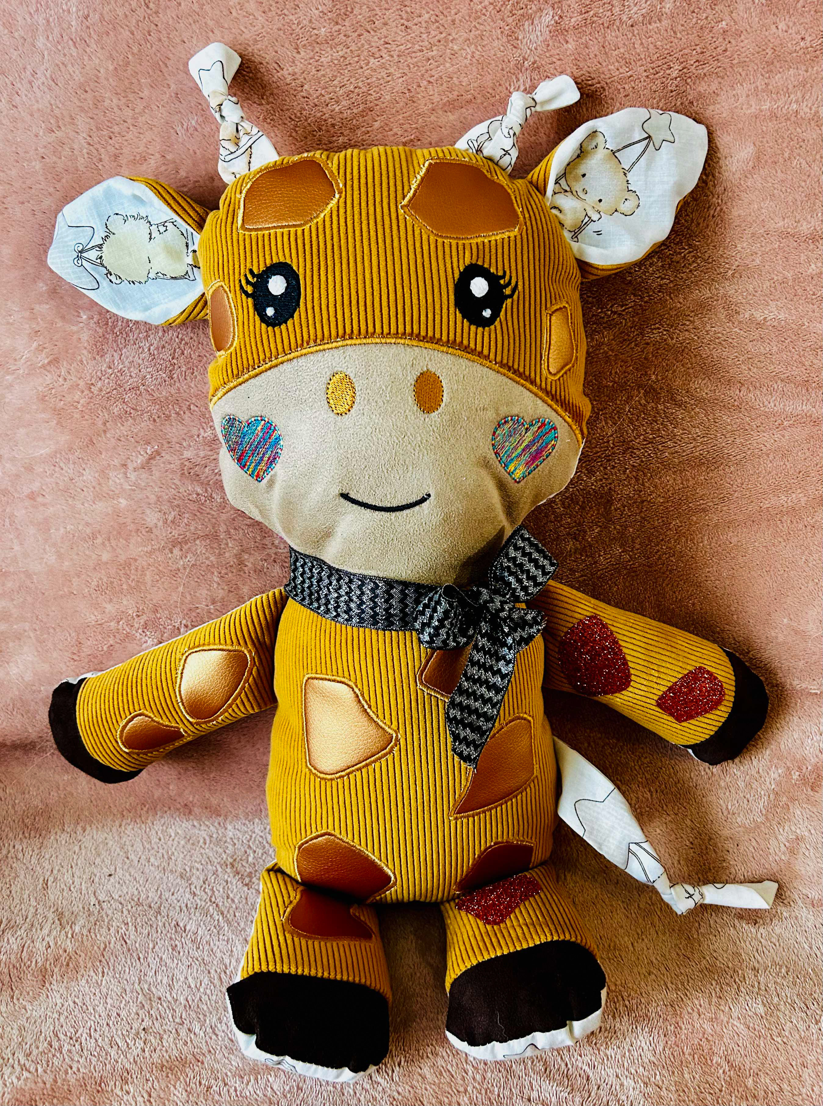 peluche girafe doudou bebe