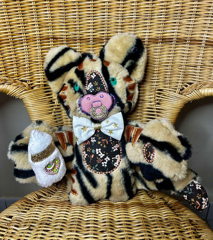 Miniature : Patron PDF Peluche Padi petit tigre version Broderie et SVG