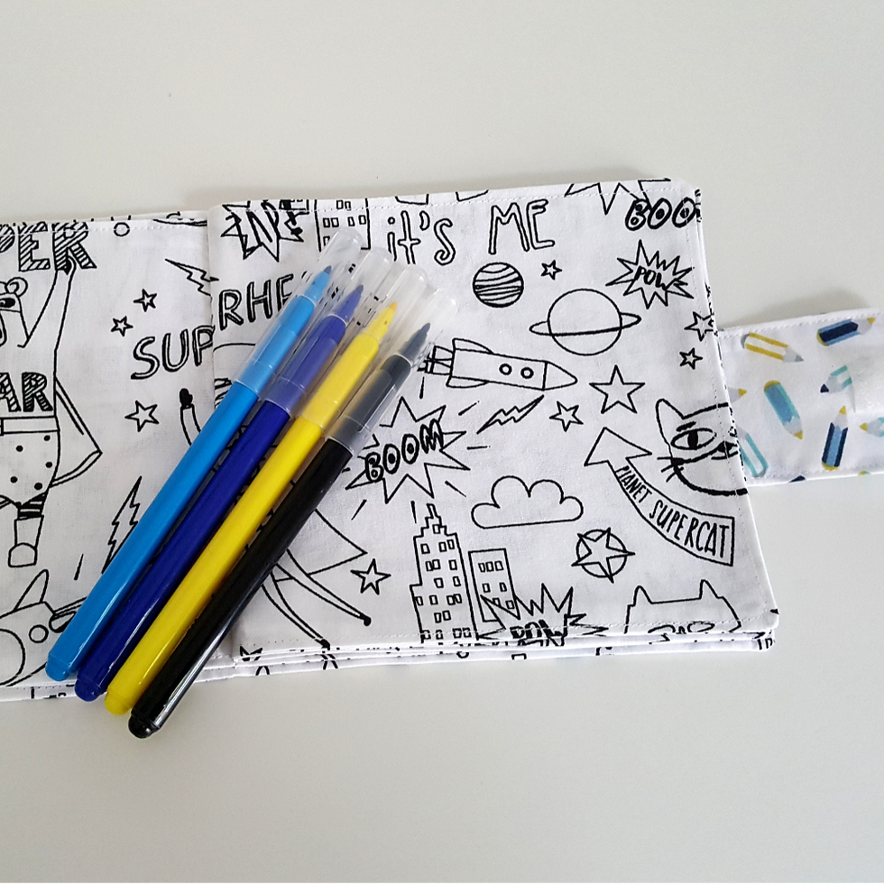 Miniature : Patron PDF Cahier de coloriage lavable et réutilisable