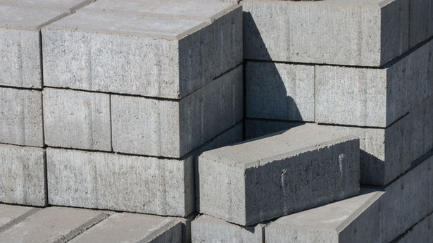 grey concrete blocks stacked on each other