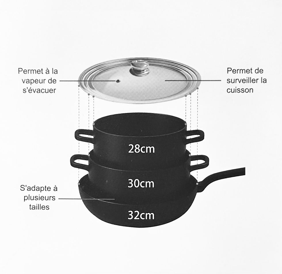 Miniature : Cflagrant Couvercle Universel Multi-Diamètres en Verre et Inox