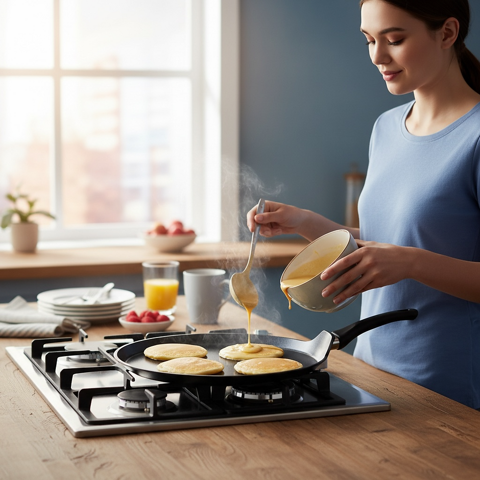 Miniature : Poêle à Crêpes Céramique Sans PFAS – Nature Ceramic (24 cm & 28 cm)
