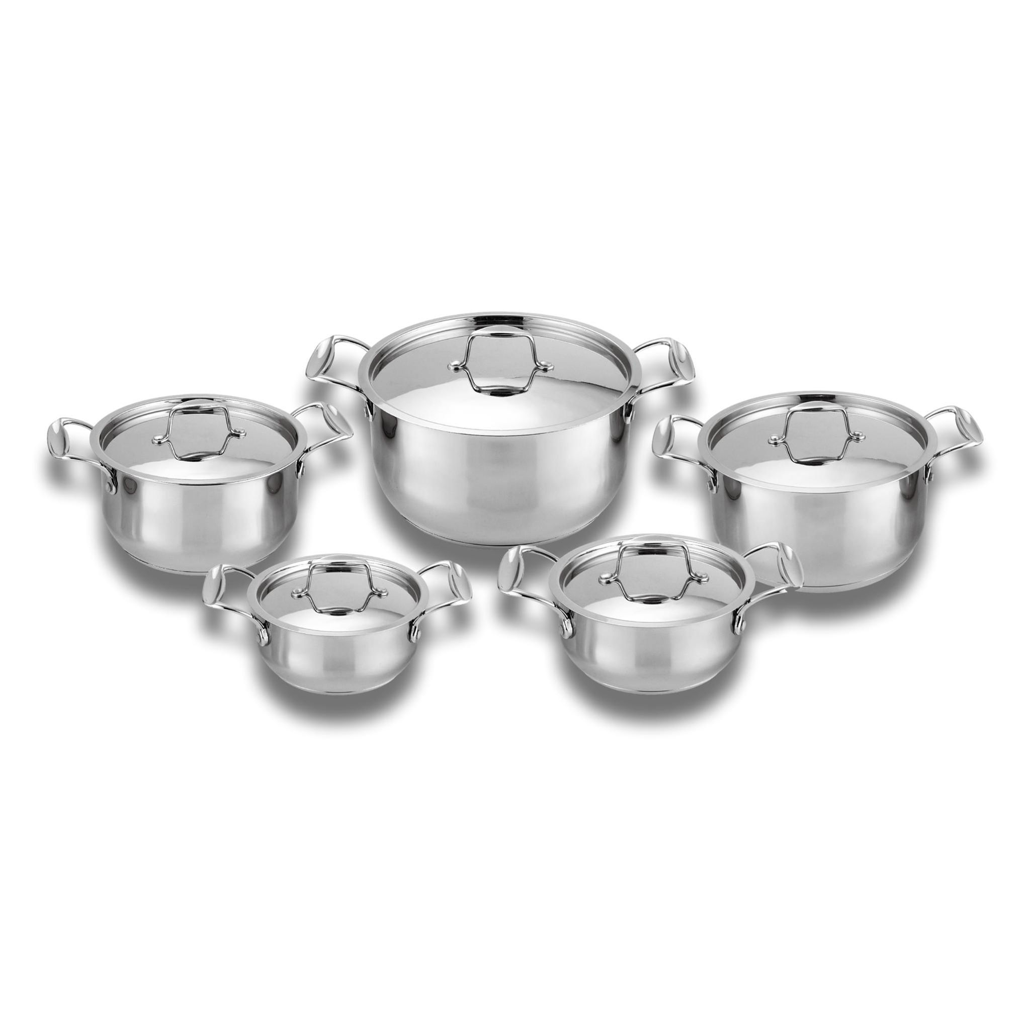 Set de 5 Faitouts en Acier Inoxydable - Haute Qualité - Sain et sans PFAS | CFLAGRANT