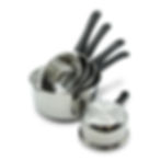 set casseroles acier inoxydable de qualité  avec emballage produit batterie cuisine induction