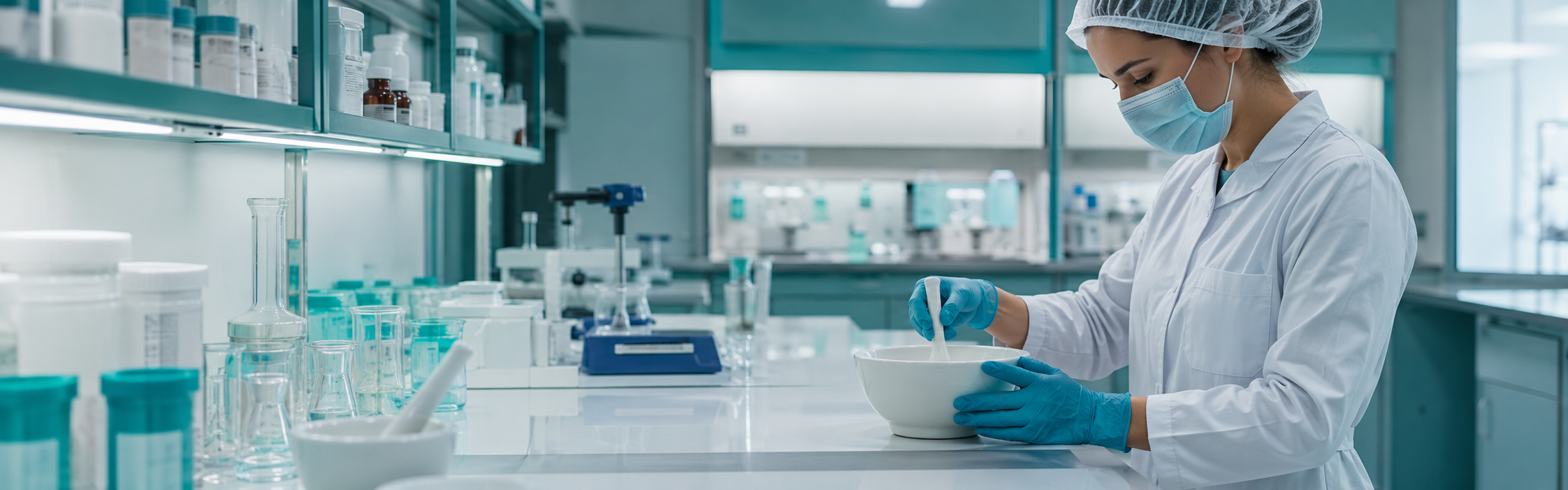 Profesional trabajando en laboratorio magistral