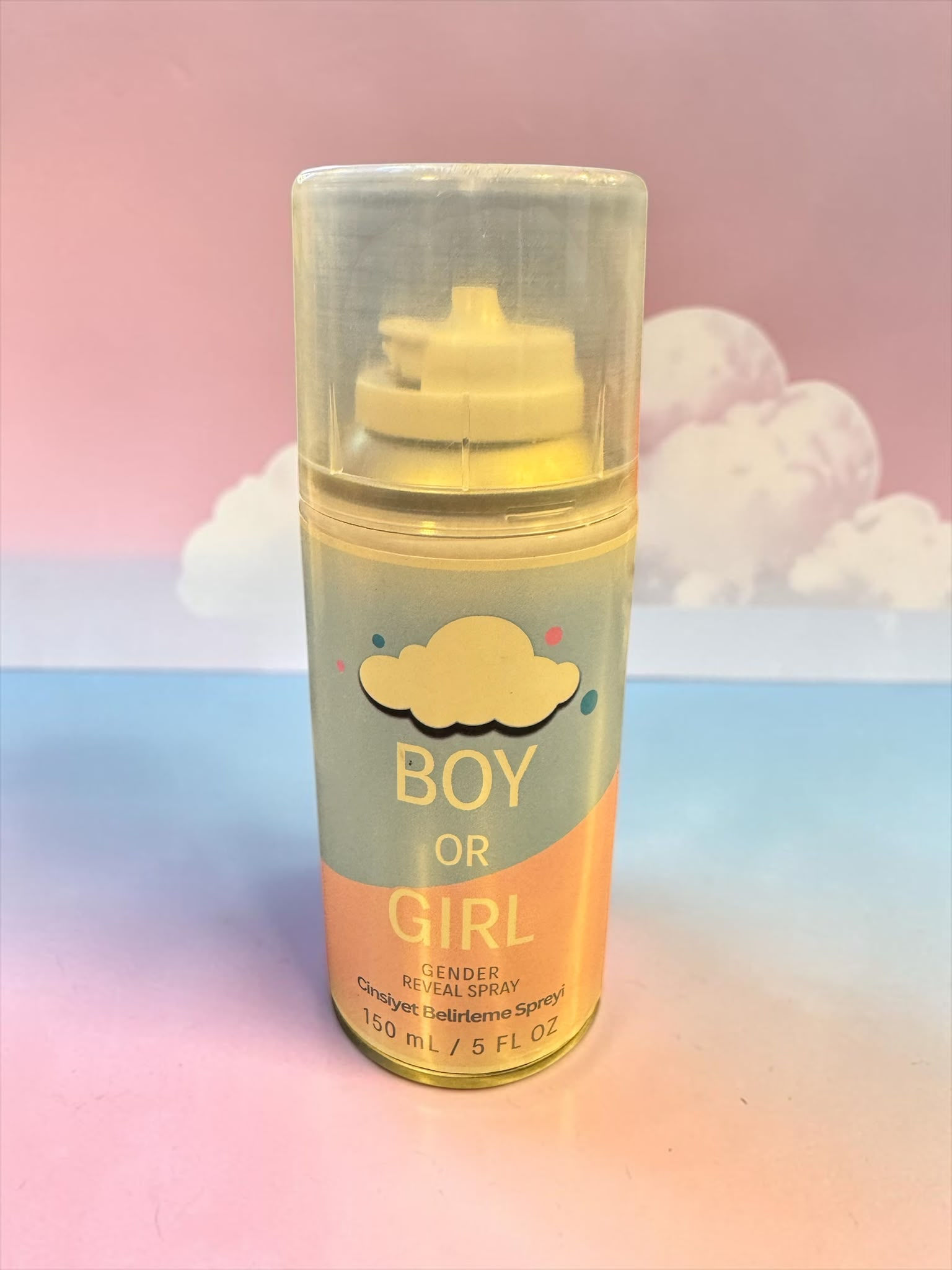 HappyLand 150 ml Pembe Cinsiyet Belirleme Spreyi Küçük Boy