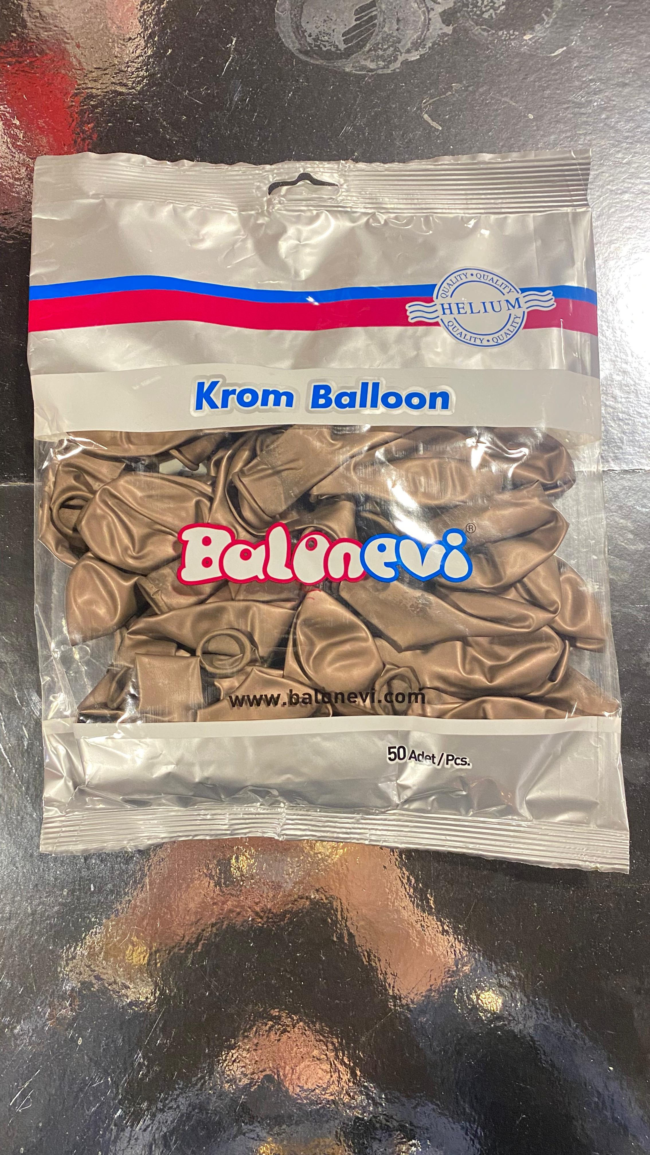 KAMPANYA TRUFFLE KROM BALON 50'Lİ 10 İNÇ .