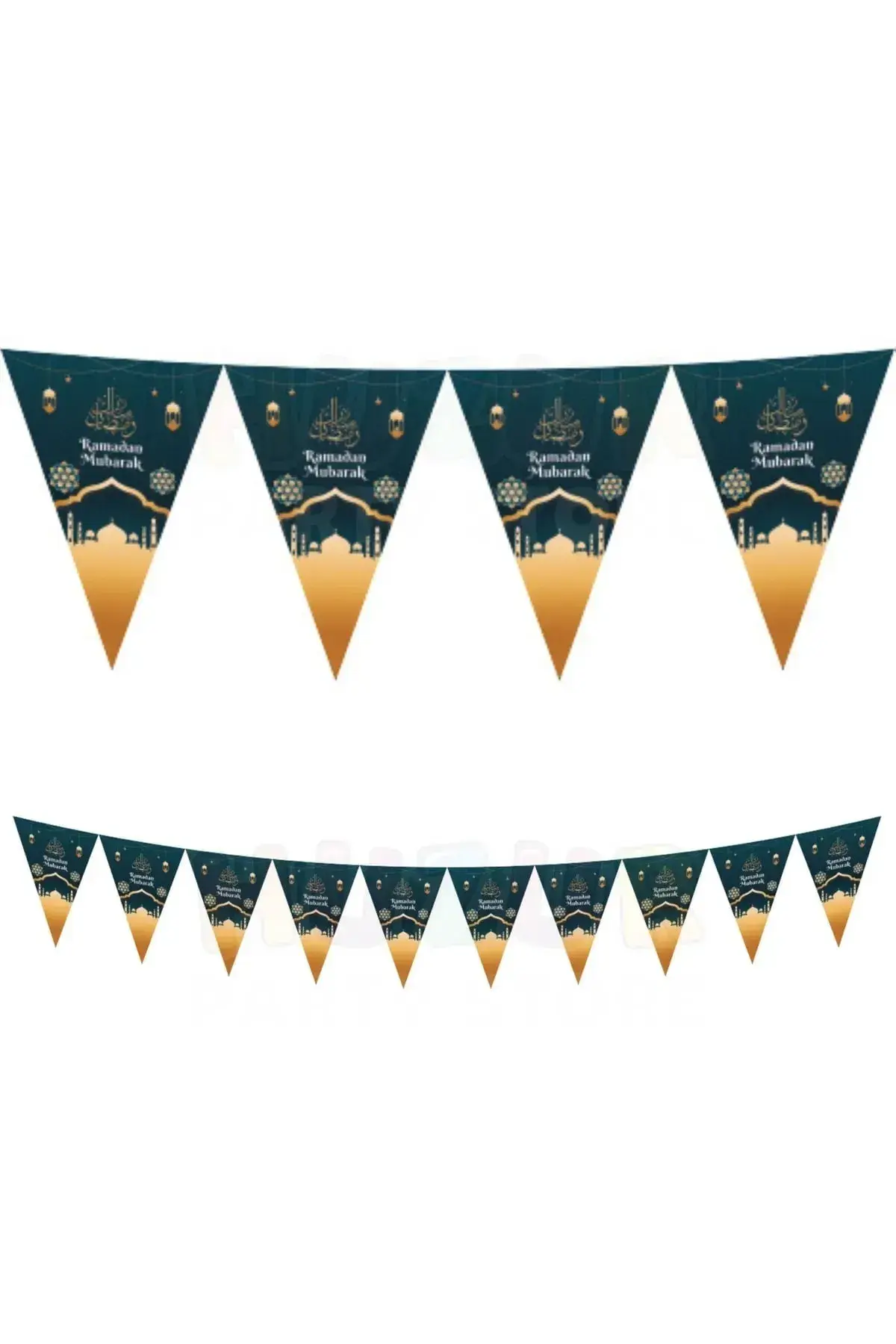 RAMAZAN TEMALI ÜÇGEN FLAMA RAMADAN MUBARAK