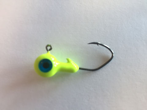 MAD 1/8 oz. Crappie Jigs - Chartreuse 5 pk. | thumperselite MAD 1/8 oz. Crappie Jigs - Chartreuse 5 pk. | thumperselite