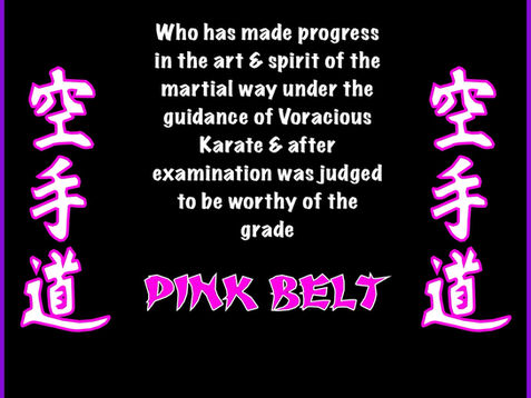 🥋 New Pink Belt Certificate Design 🥋
